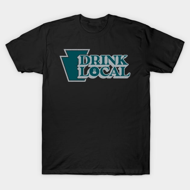 Drink Local Cheesesteaks T-Shirt by HopNationUSA